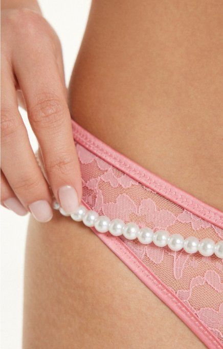 String avec ceinture perles 